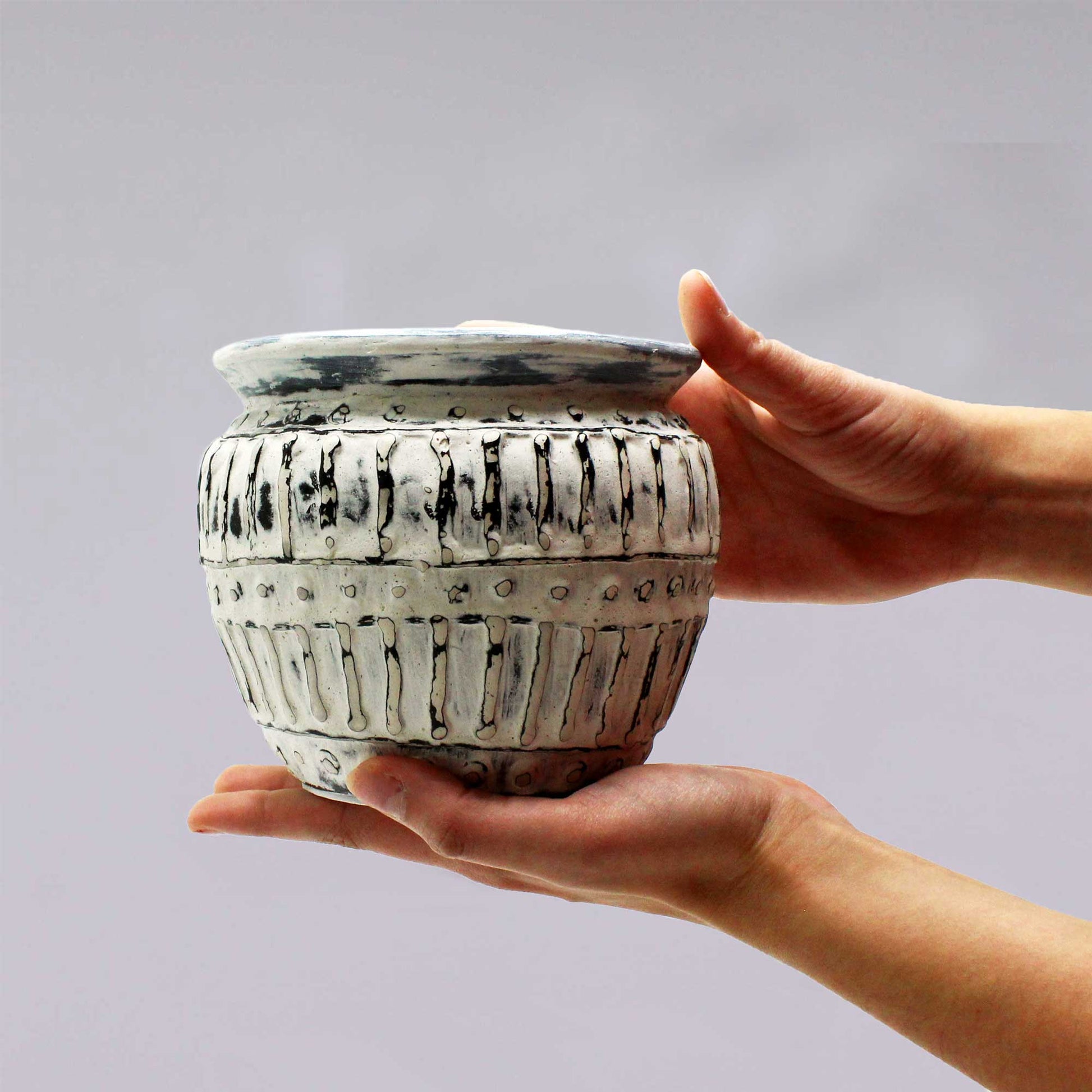 large cream ceramic plant pots Greek Clay Plant Pot